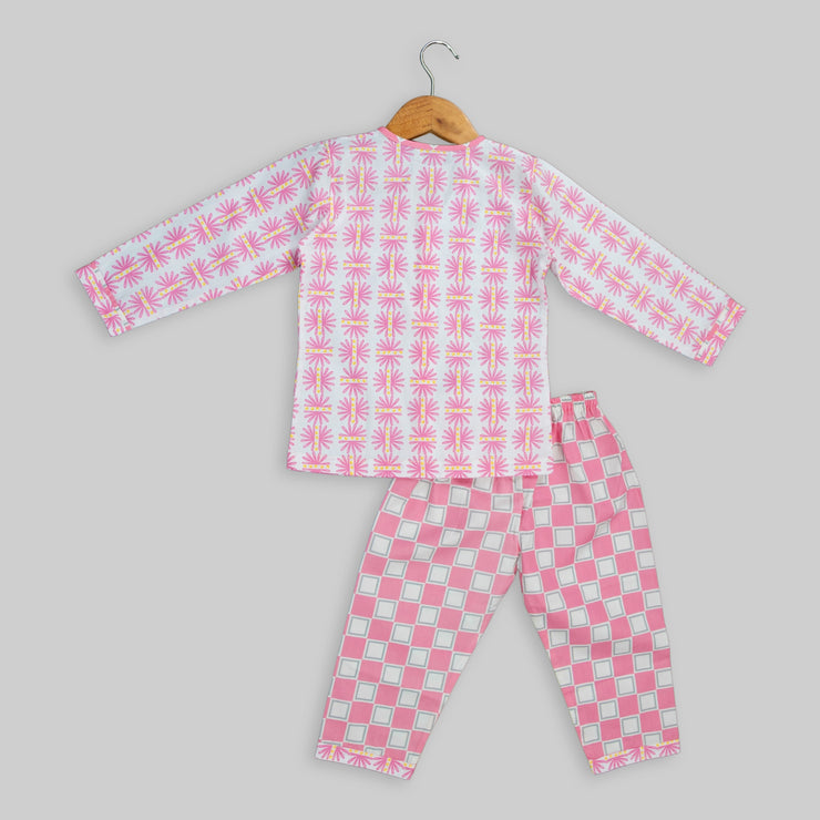 Pink Cotton Sleepwear For Girls