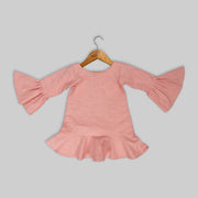 Pink Cotton Frock For Girls